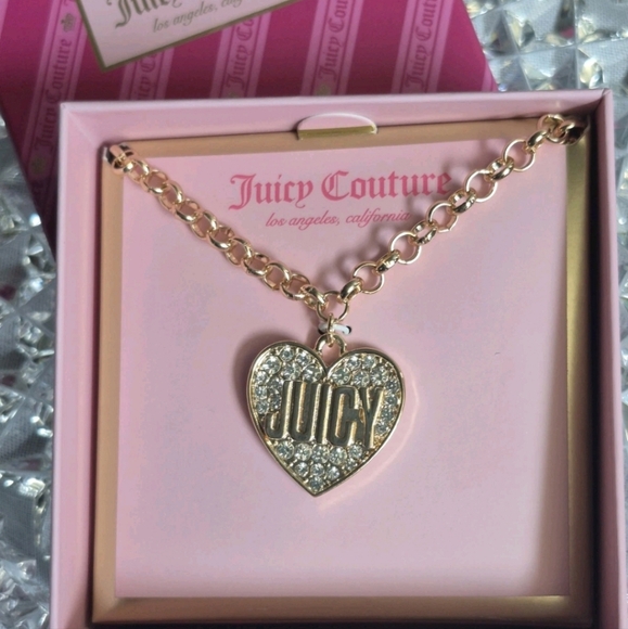 Juicy Couture Gold Heart Necklace - Picture 8 of 12